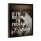 Stupell Industries Rustic Probably Fishing Framed Floater Canvas Wall Art Design by Kim Allen
